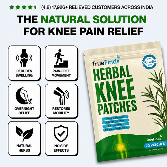TrueFinds Herbal Pain Relief Knee Patches