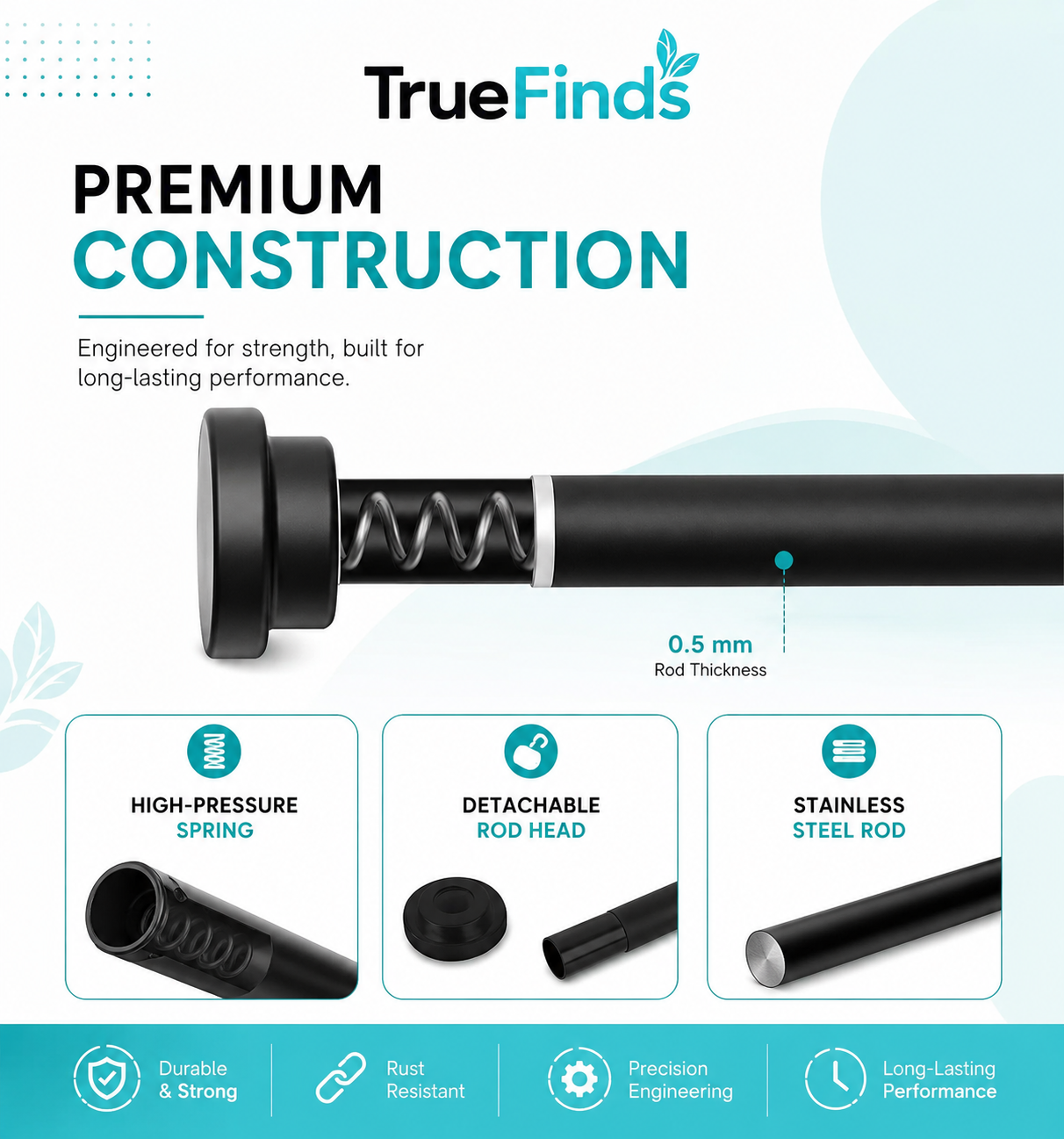 Drill-Free Multifunctional Adjustable Rod